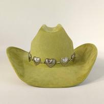 suede Western-style leather cowboy hat women'sfedorahatwith belt double-layeredsuedecrown cowboy hat mens church hat cowboy hoed 2PCS beige