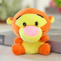 12Cm Winnie The Pooh Bear Tiger Pig Anime Cute Animation Plush Dolls Toys Keychain Pendant Room Decoration Kids Birthday Present 12cm white