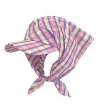 Cycling Korean Style Headscarf Baseball Hat Dopamine Breathable Scarf Peaked Cap Sunshade Plaid Triangle Headscarf Hat Spring rožinė