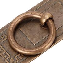 2pcs Rounded Edges Cabinet Door Knobs Antique Bronze Single Hole Door Pull  Drawers 10cm