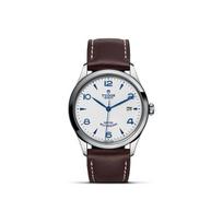 Tudor 1926 serijos automatinis mechaninis judesys Šveicariškas laikrodis 39 mm baltas ciferblatas Plieno korpusas Natūralios odos dirželis Vyriški laikrodžiai M91550-0010 26-Day Warranty (Random Date) black