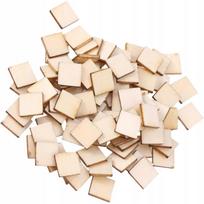 Faneros kvadratėliai 5x5cm Kvadratas tapybai Mediniai kvadratėliai 50 vnt.