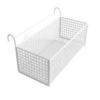 Iron Space-Saving Shelf Hollow Bedside Hanging Basket Simple Door Bedroom Organizer  Bedroom juoda