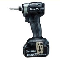 Makita belaidis smūginis suktuvas 18V, komplekte 2 akumuliatoriai ir dėklas (Juoda) 6Ah, Baterijos, Įkroviklis, (TD173DRGXB) juoda