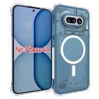 For Nothing Phone 4A 5G A069 Case for Magsafe Air Cushion Shockproof Airbag Silicone Back Cover Soft Case for Nothing Phone 4A Nothing Phone 4a gray