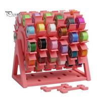 Thread Spool Display Rotating Bobbin Organizer, Tangle-free Sewing Holder, Ferris Wheel Handicraft Tool Stand Design, Space-saving Gift for rožinė