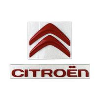 Metalinė raidės lipdukas Automobilio priekinis galinis ženklelis Emblema Citroen C1 C3 C4 C5 C-Elysee C-Quatre Xsara Jumpy DS3 DS4 DS5 Priedai QH8 raudona
