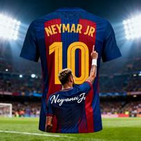 Neymar futbolo marškinėliai vaikams, tinkami vasaros kasdieniams pasivaikščiojimams, lauko treniruotėms, kvėpuojantys marškinėliai S