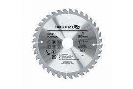 Hogert TCT pjūklas ašmenys HT6D776, 165mm, 18 dantų, 1.4mm, 30mm, Mangano plienas, 9200 RPM, ATB, sumažinta šilumos deformacija