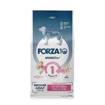 Forza10 Medium DIET vidutinių veislių alergiškiems šunims, su kiauliena ir bulvėmis, 12 kg