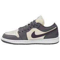 Air Jordan 1 Low Tamsiai pilki moteriški kedai Sail Off-Noir White DC0774-102 36.5 white