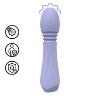 Vibratorius Loveline Mini Flexible Wand Vibrator, violetinis