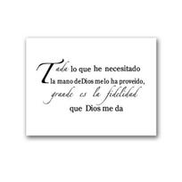 Spanish Version Bible Verse Prints The Spirit of God Quote Poster Espanol Religious Wall Art Canvas Painting Christian Decor 21X30cm No Framed