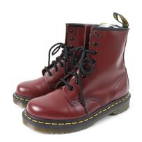 Excellent Dr.Martens boots SMOOTH 1460 8 holes Cherry red leather Women Used black