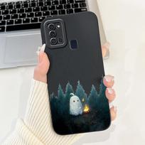 For Samsung Galaxy A21s Case SM-A217F New Fashion Cartoon Painted Cover Shockproof Phone Case For Samsung A21s A 21 s Soft Shell Samsung Galaxy A21s gray