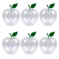 Decorative Plastic Apples Box For Sweets Storage And Small Items Organization Candy Container Party Supplies small gryna
