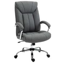 Biuro kėdė Vinsetto, ergonomiška, su supimo funkcija, pilka, 65x78x110-118 cm