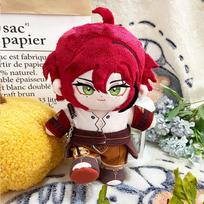 20cm Stuffed Genshin Impact Focalors Neuvillette Shikanoin Heizou Wriothesley Kaveh Kaeya Gorou Plush Dress-up Cotton Doll Toys doll only red