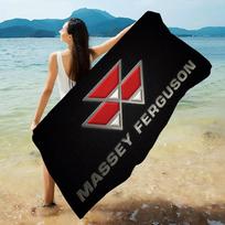 Masseys F-Fergusons Tractor Microfiber Blanket Quick Drying Beach Towels Oversized Printing Super Absorbent Pool Towel Blanket 130x80cm gray