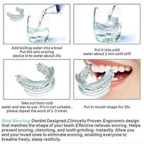 Adjustable Anti Snoring Mouthpiece Guard Anti Snore Sleep Apnea Teeth Grind less