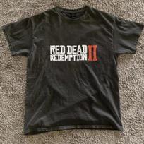 Red Dead Redemption 2 T-Shirt, Logo Tee, Vintage Rockstar Games Western Cowboy 4XL black
