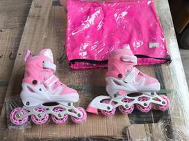 Children's & Adult Unisex Speed Inline Roller Skates by KAKALA M fits 35-38 pink