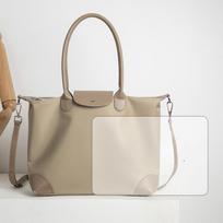 Large Capacity New Tote Bag Oxford Cloth Shoulder Bag Contrasting Color Handbag for Class Commuting Mommy Bag Shopping Bag black