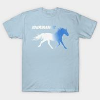 Asian Size Men Print T-shirt Napoleon Dynamite Running Horses Endurance No-Cut Heat Transfer Print Cotton Tshirt L šviesiai mėlyna spalva