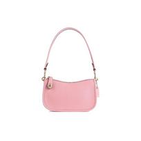 Coach Swinger 20 Zipper Closure Pebble Leather Shoulder Bag Women Shoulder Bag Pink C2643-B4S9M Basic Set (Bag+Dust Bag) white