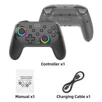 DATA FROG Wireless Controller For Switch OLED/Lite Console Pro Gamepad with 1000Mah Battery Programmable Turbo juoda