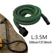Dust Extraction Hose for Electric Dry Mill, Suction Pipe, Antistatic Threaded /32, Applicable 11.5ft black