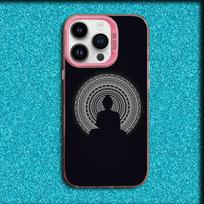 Buddha Art Pattern Phone Case For iPhone 16,15,14,13,12,11,Mini,Pro,MAX Pink Matte Silicone Cover iPhone15 gray