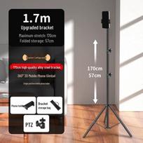 Portable Alloy Fill Light Stand for Simple Mobile Photography and Outdoor Live Broadcasts gray
