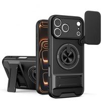 For OnePlus 15R Ace 6 Turbo 6V Case, Slide Camera Cover Lens Protector with 360 Rotating Ring Kickstand Shockproof Phone Case for Women Men OnePlus 15R/Ace6/Ace 6T juoda