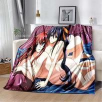 Cartoon Sexy Girl High School DxD Anime Themed Flannel Throw Blanket for Bed Sofa Warm Soft Home Decor 100cm x 150cm