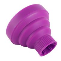 Silicone Material Silicone Hair Diffuser Portable Folding Blow Dryer Diffuser  For Curly Hair purple
