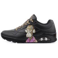 Snoop Dogg x Skechers Uno Comfortable Low top Casual Shoes Men's Black 251014-BBK 42 juoda
