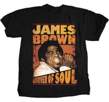 JAMES BROWN - Godfather Of Soul - T SHIRT S-M-L-XL Brand New - Official T Shirt S brown