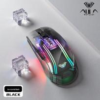 AULA SC516 Transparent RGB Tri-Mode Wireless Mouse