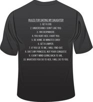 Taisyklės, kaip susitikinėti su mano dukra - JAV” Grafinis marškinėlis Unisex Juodas T-shirt    (SB072) XXXXL gray