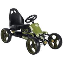 Go Kart Pedalinis automobilis Pedalinis transporto priemonė su rankiniu stabdžiu Vaikams Kettcar Pedalinis transporto priemonė su reguliuojama sėdyne nuo 3 metų Žalias 105 x 54 x 61cm 105 x 54 x 61 cm žalia