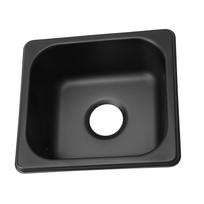 176 X 162 X 65mm Kemperio kriauklė 304 nerūdijančio plieno juoda elektrocheminiu būdu dengta įleidžiama baro kriauklė valčiai, kemperiui black