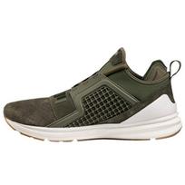 Puma Ignite Comfortable Lightweight Shock Absorbing Durable Low Top Casual Shoes Men sneaker Green 189807-03 42 gray