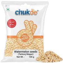 Chukde - Tarbooj Magaz | Watermelon Seeds |Ideal for Snacking, Bakin | Rich in Magnesium, Calcium, and Antioxidants for Heart | 100 Gm (Pack of 2)