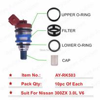 10sets For Nissan 300ZX 16600-85E06/FJ142 16600-66U00  Fuel Injector Repair Kits Top Quality AY-RK503 Partial Area Free Shipping For pintle valve
