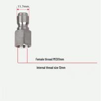 High-Pressure Car Wash Foam Gun Nozzle with 1/4 Quick Connect Adapter gray