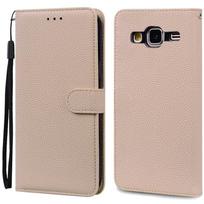 Dėklas Samsung Galaxy J3 2016, atverčiamas odinis viršelis Samsung J3 2016 dėklui, piniginė, telefono dėklas Samsung Galaxy J3 6 2016 J320F For Samsung J3 2016 smėlis