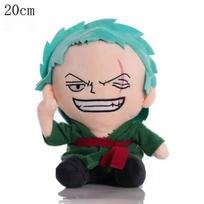 Original 20CM One Piece Anime Figures Plush Playthings Luffy Zoro Playthings Cartoon Plushie Stuffed Dolls Children Birth Date Xmas Gifts blue
