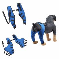 Adjustable Dog Knee Brace Comfortable Rear Leg Brace Rear Leg Knee Brace Breathable Cloth Breathable Dog Leg Support Brace (Blue,S) mėlyna