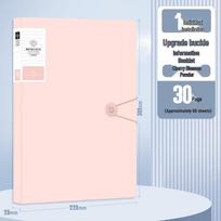 Good 6530 A4 Transparent Loose-Leaf Binder: 30-Page Large Document Storage for Test Papers white